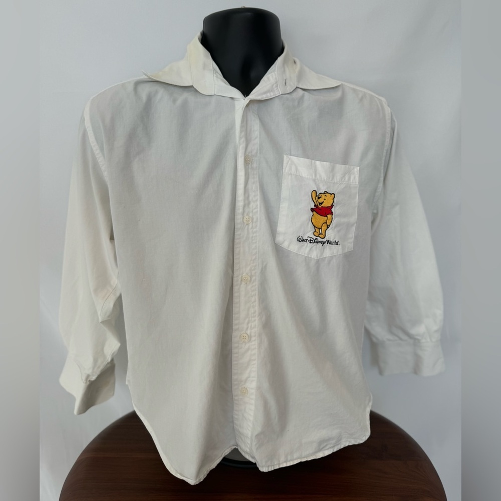 Vintage Winnie The Pooh Embroidered Button-Down Shirt
